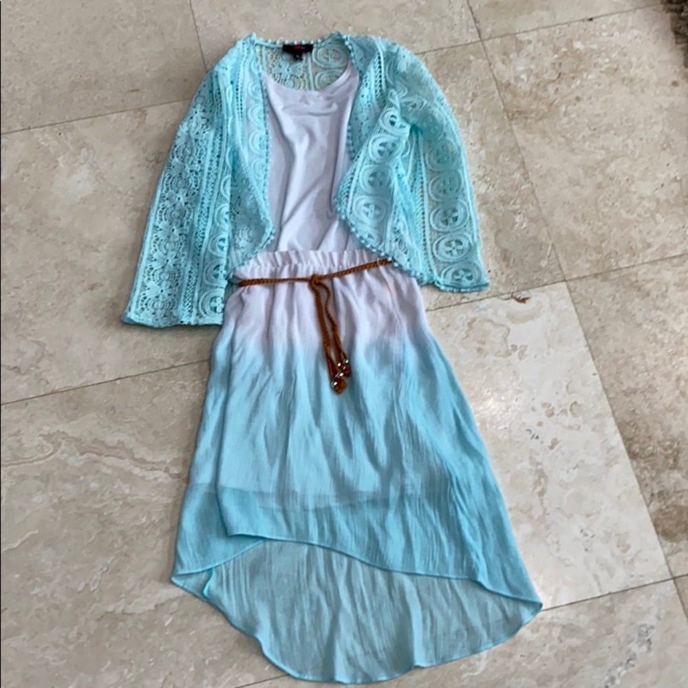 IZ Girl Top and Skirt Set